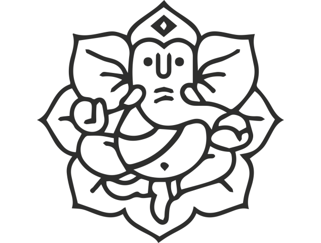 Sticker Symbole Ganesh 6 - Stickers Divers