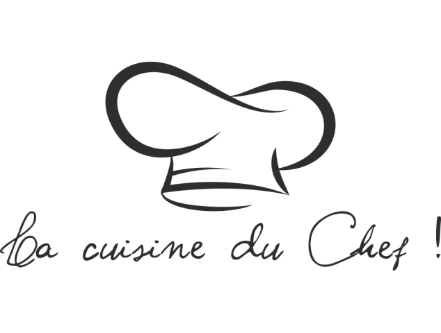 Sticker Cuisine Du Chef - Stickers Adhesifs muraux