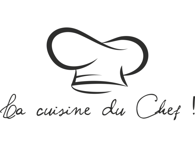 Sticker Cuisine Du Chef - Stickers Adhesifs muraux