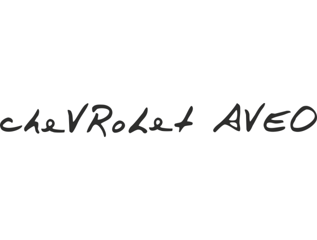 Sticker Chevrolet Aveo - Auto Chevrolet