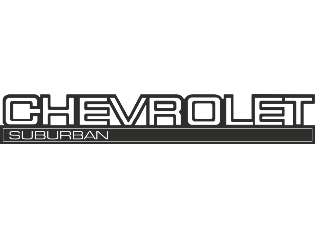 Sticker Chevrolet Suburban - Auto Chevrolet