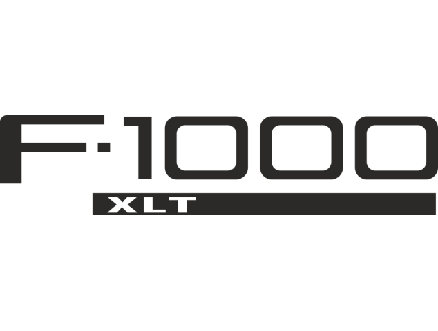 Sticker Ford F1000 Xlt - Auto Ford