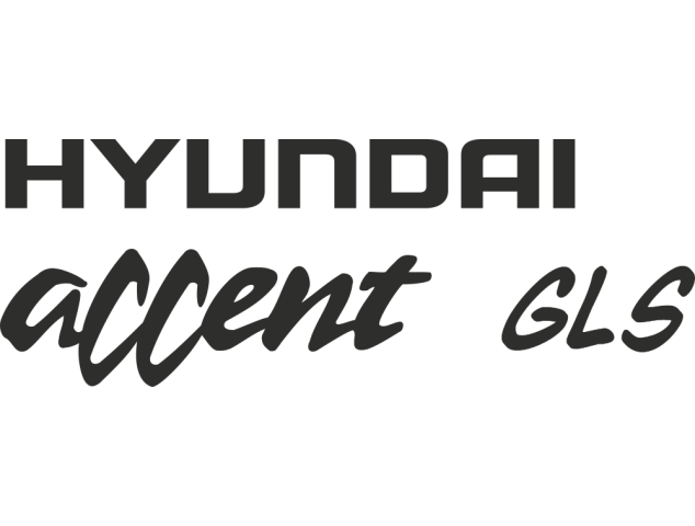 Sticker Hyundai Accent Gls - Auto Hyundai