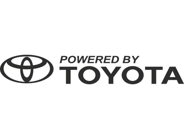 Sticker Toyota Powered - Auto Toyota