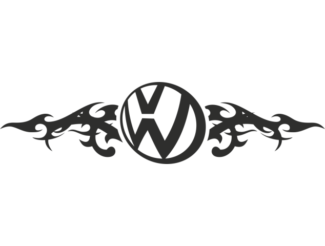 Sticker Volkswagen Flammes - Auto Volkswagen