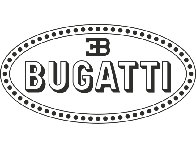 Sticker Bugatti Logo 3 - Auto Bugatti