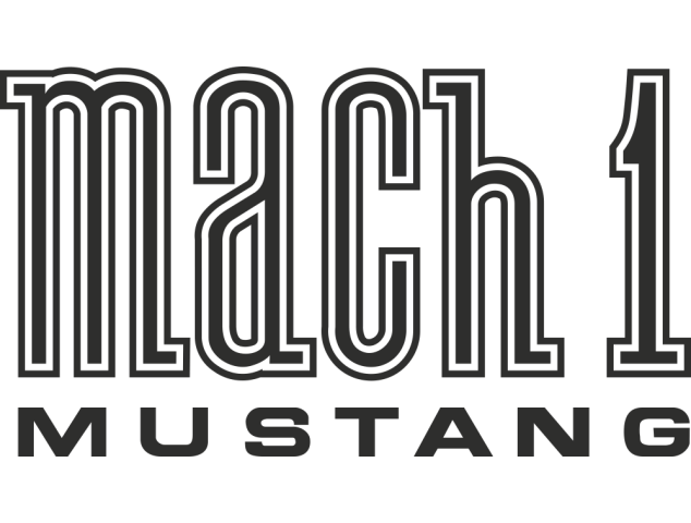 Sticker Mustang Mach1 - Auto Mustang