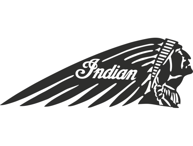 Sticker Indian Droite - Moto Indian