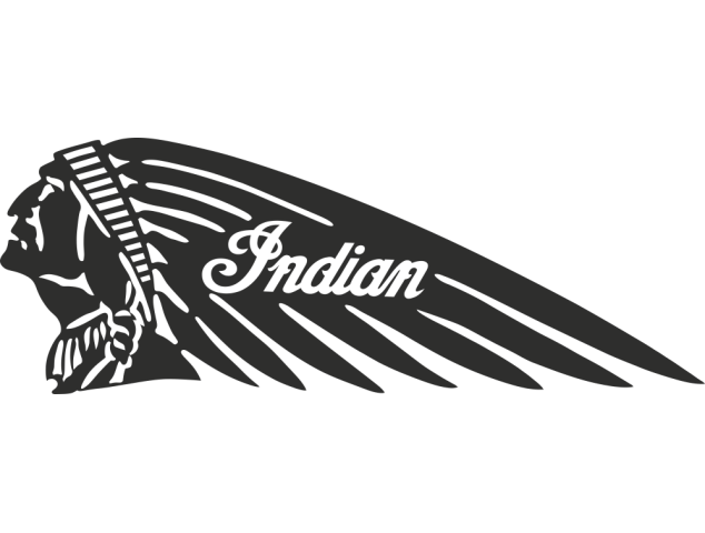Sticker Indian Gauche - Moto Indian