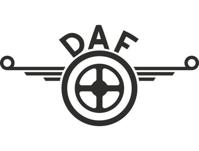 Sticker Daf Logo - Stickers Camion