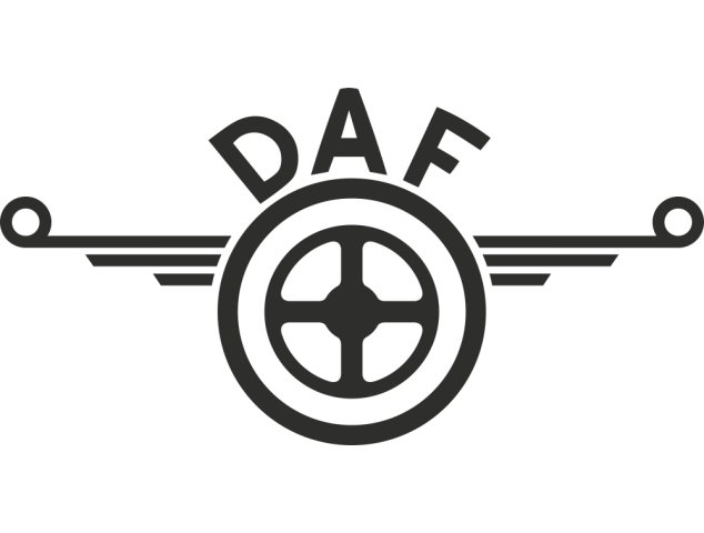 Sticker Daf Logo - Stickers Camion