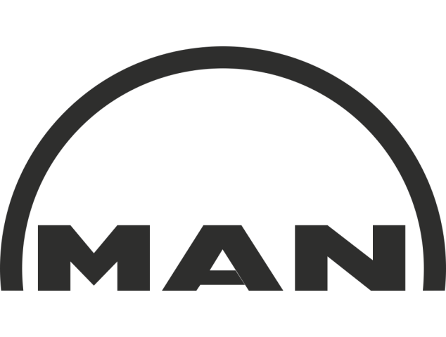 Sticker Man Logo - Stickers Camion