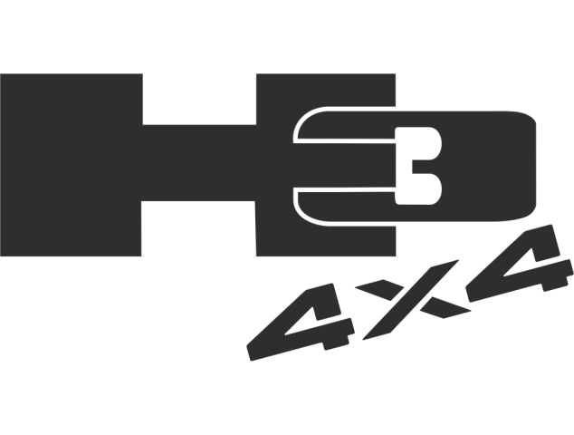 Sticker Hummer 4x4 H3 - Déco 4x4