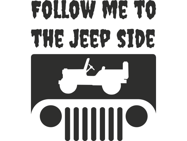 Sticker Jeep Follow Me - Déco 4x4