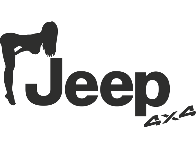 Sticker Jeep 4x4 Femme Sexy - Déco 4x4