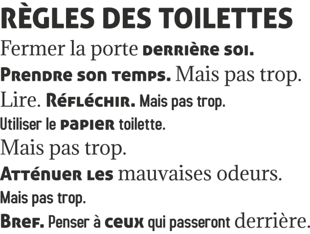 Sticker Les Règles Toilettes - Stickers Adhesifs muraux