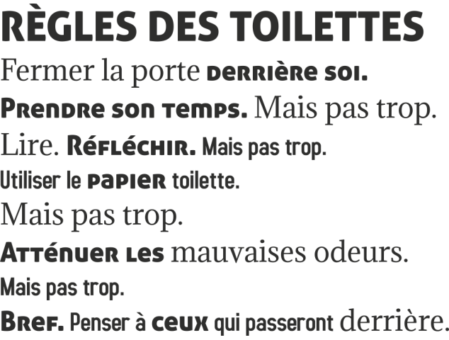 Sticker Les Règles Toilettes - Stickers Adhesifs muraux