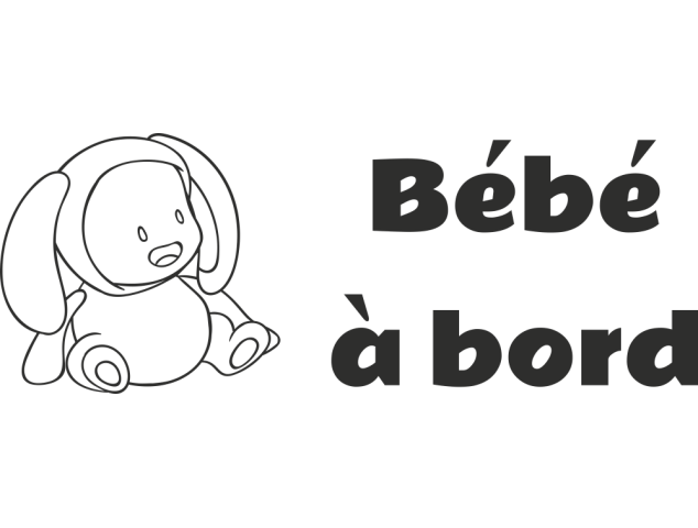 Sticker Bébé à Bord Bébé 6 - Bébé à bord