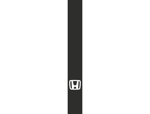 Sticker Bande Capot Honda - Bande capot verticale