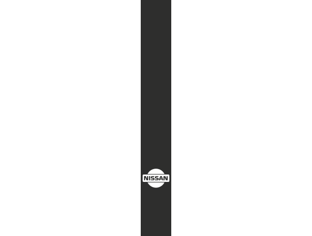 Sticker Bande Capot Nissan - Bande capot verticale