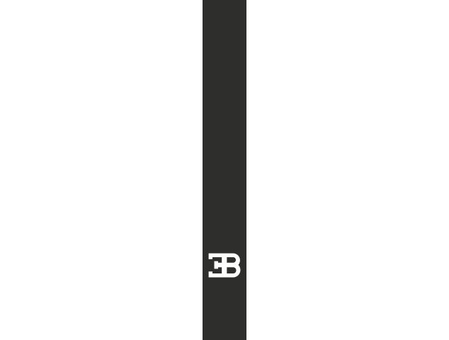 Sticker Bande Capot Bugatti - Bande capot verticale