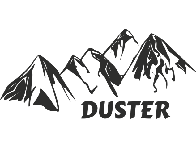 Sticker Montagne Duster - 4x4 Logo Racers