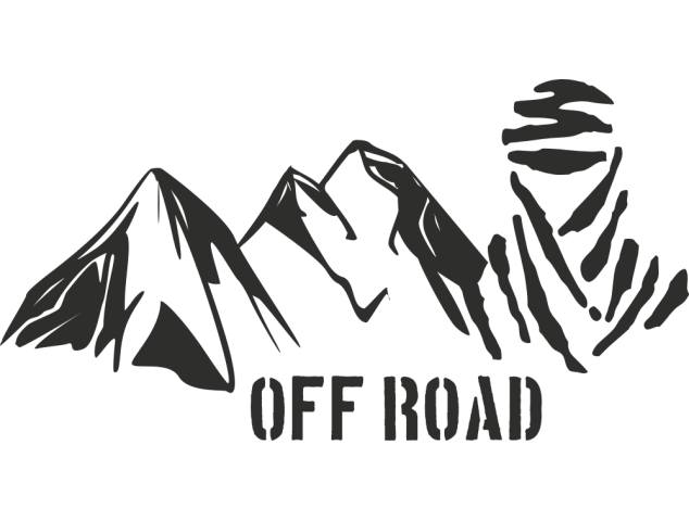 Sticker Montagne Touareg Off Road - 4x4 Logo Racers