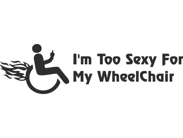 Sticker Handicapé Femme - Signalétique