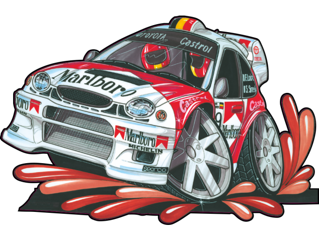 Autocollant 145-Toyota-Corolla-WRC - Toyota