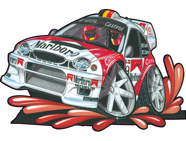 Autocollant 145-Toyota-Corolla-WRC - Toyota