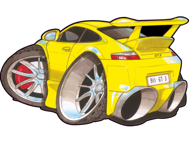Autocollant 1609-Porsche-911-GT3 - Porsche