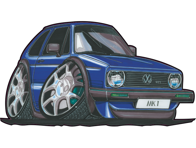 Autocollant 164-Golf MK1 - VolksWagen