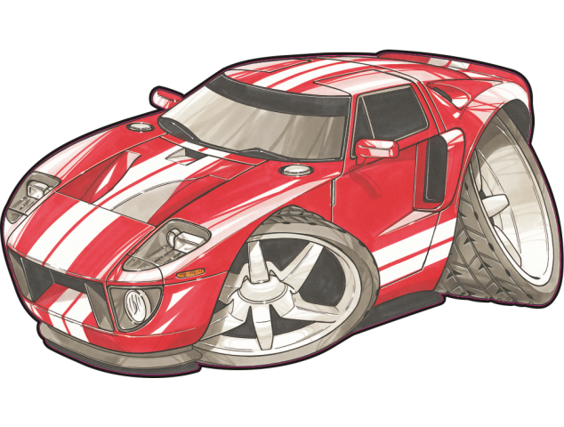 Stickers 1710-Ford-GT40 - Ford