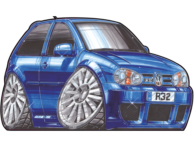 Autocollant 1847-Golf R32 - VolksWagen