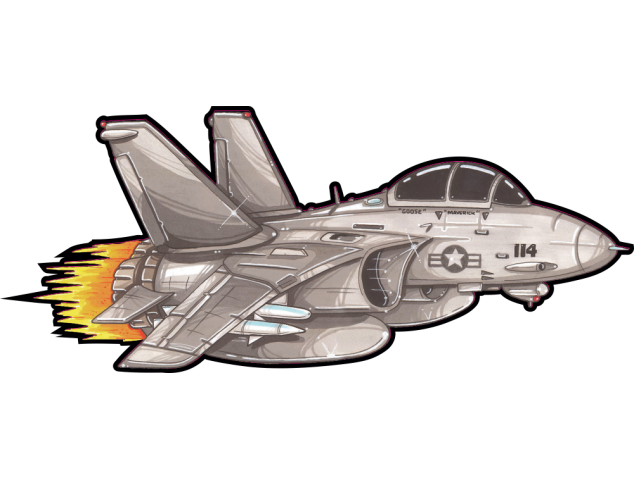 Autocollant 2085-F14 Tomcat TOPGUN - TV/FILM