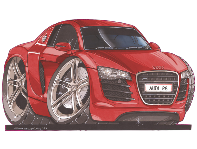 Audi_R8_Red - Caricatures Tuning