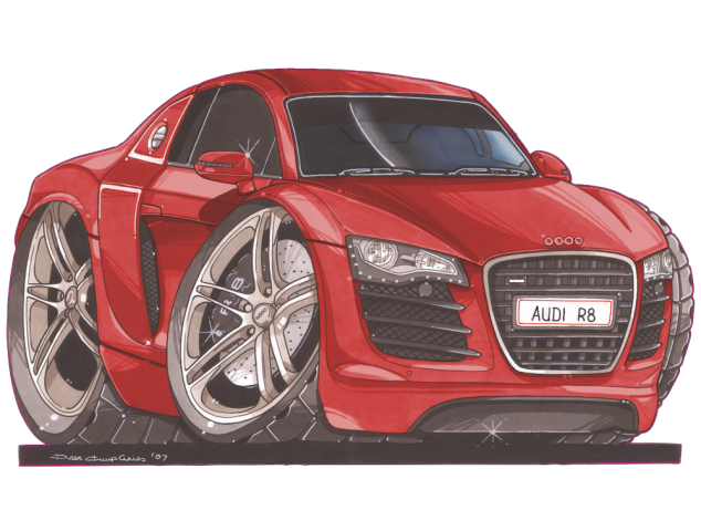 Audi_R8_Red - Caricatures Tuning