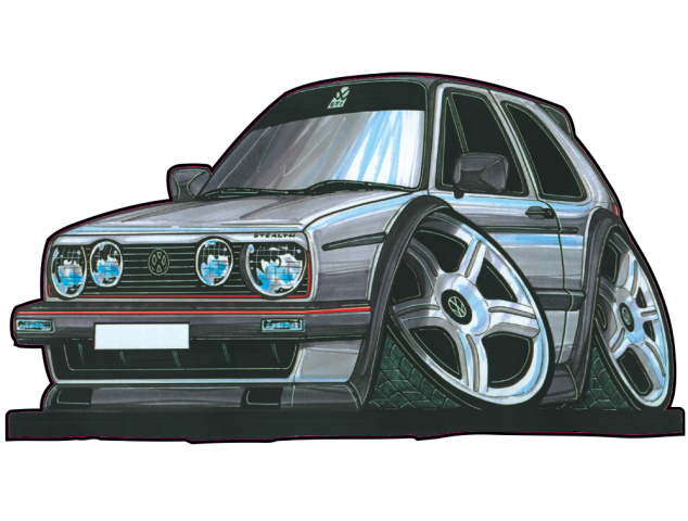 Autocollant 236-Golf MK2 - VolksWagen