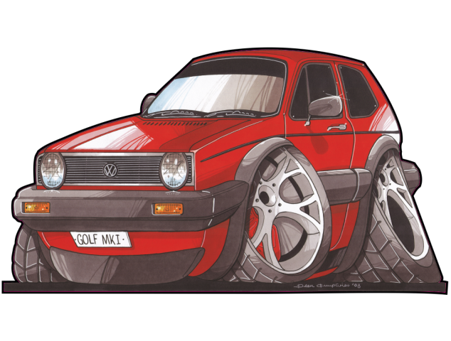 Autocollant 2419 Golf MK1 - VolksWagen