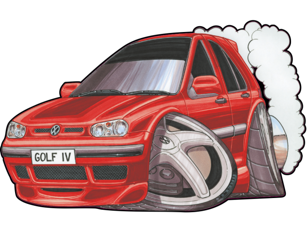 Autocollant 2470-Golf MKIV - VolksWagen