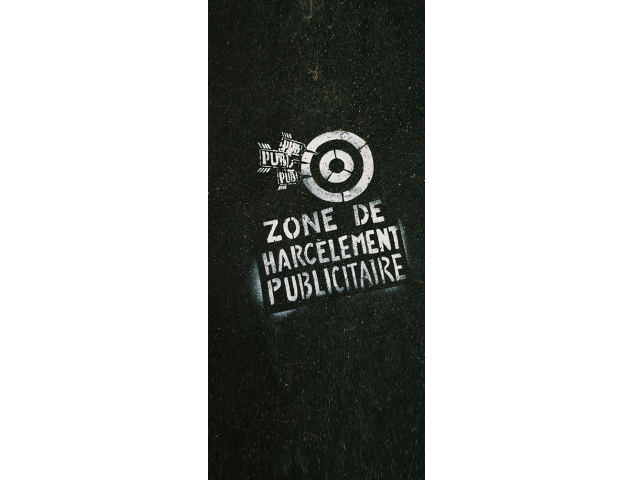 Sticker Porte Zone De Harcèlement Publicitaire - Stickers Porte