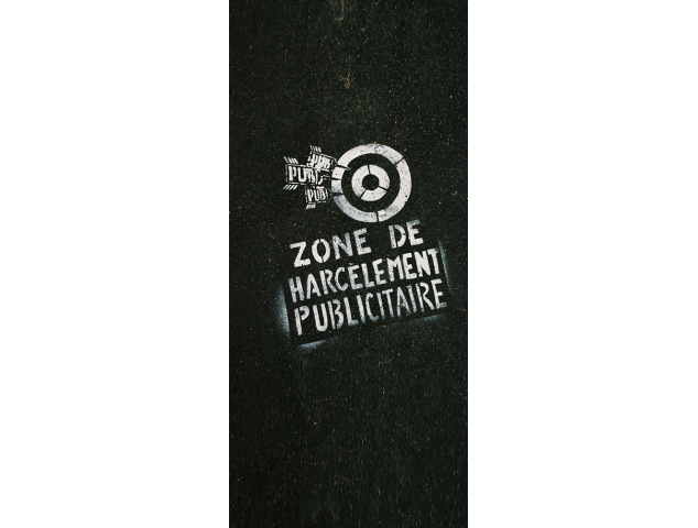 Sticker Porte Zone De Harcèlement Publicitaire - Stickers Porte