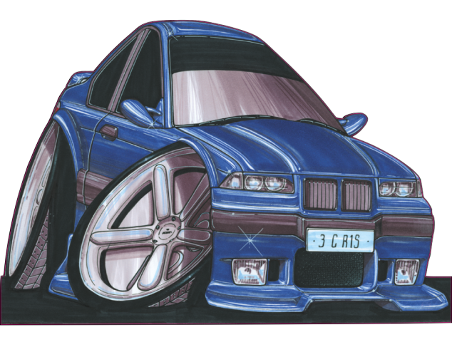 Autocollant 293-M3 E36 - BMW