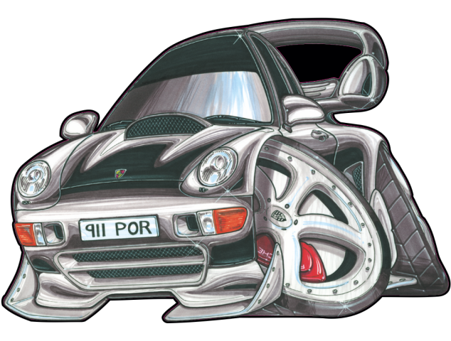Autocollant 301-Porsche-911 - Porsche