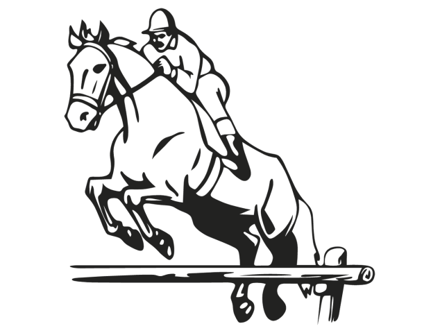 cheval dessin adhesif  Autocollants-Stickers