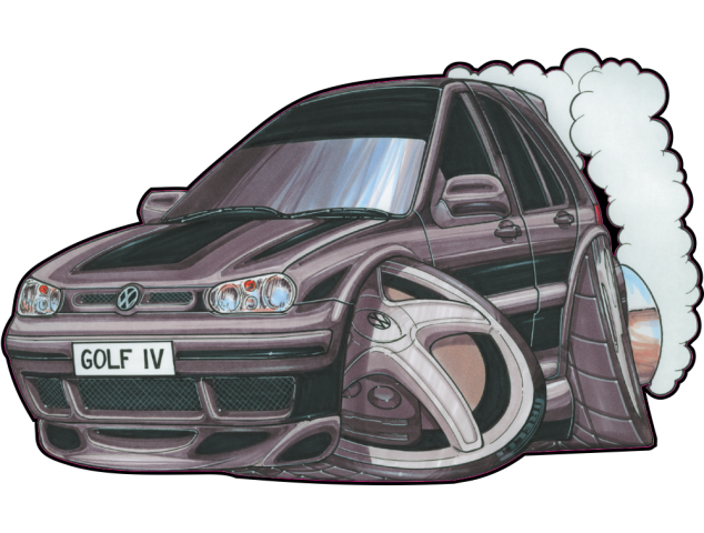 Autocollant 341-Golf MK4 - VolksWagen