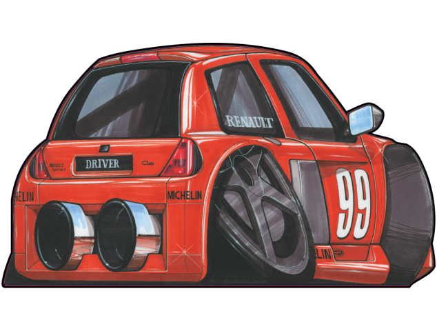 Autocollant 362-Renault Clio Racer - Renault