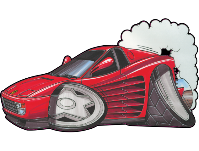 Autocollant 368-Ferrari-Testarossa - Ferrari