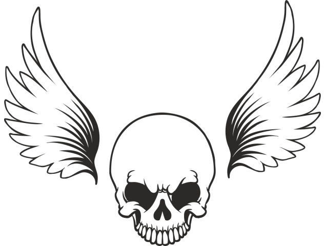 Sticker Skull Wings - Têtes de Mort