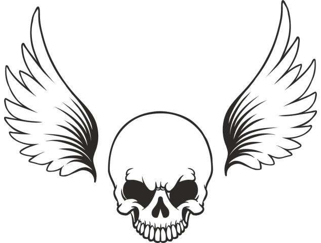 Sticker Skull Wings - Têtes de Mort